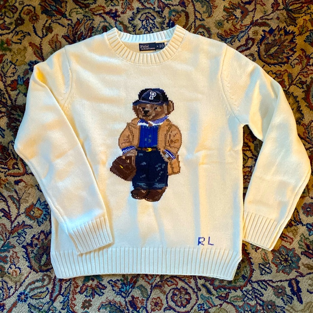 Ralph Lauren teddy bear sweater women’s